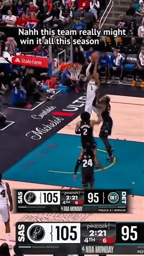 Wemby and Spurs smacked Cade and Pistons 🥀🥀 #shorts