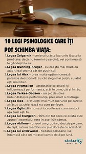 🧠 10 legi psihologice care îți pot schimba viața | Sănătate Non-Stop
