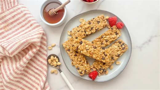 No-Bake Peanut Butter Granola Bars Recipe