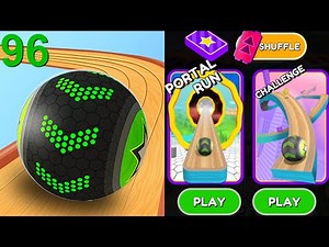 Going Balls Speedrun, Funny Fails Vs Challenge, Portal Run, Hard Level Android, iOS Gameplay 96