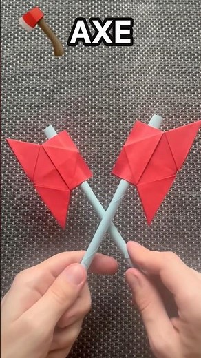 Easy Origami Axe 🪓 | How to Make a Paper Axe (Step-by-Step)