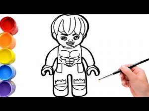 🔴🔴How To Draw Hulk - Marvel's SPIDEY and His Amazing Friends LEGO