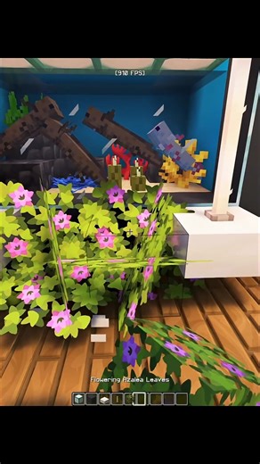 Axolotl Aquarium Minecraft 💀! | Follow for more! | BuildCraft MC