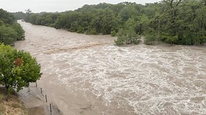 IT'S BEEN A WHILE SINCE WE'VE SEEN THIS ... The Guadalupe River at Louise Hays Park in Kerrville, Texas - July 23, 2024 | City of Kerrville, TX - City Hall
