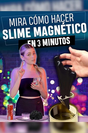 Cómo hacer slime magnético en 3 minutos Emma Duarte | Badabun