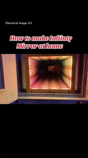 How to make infinity mirror 🪞 at home #experiment