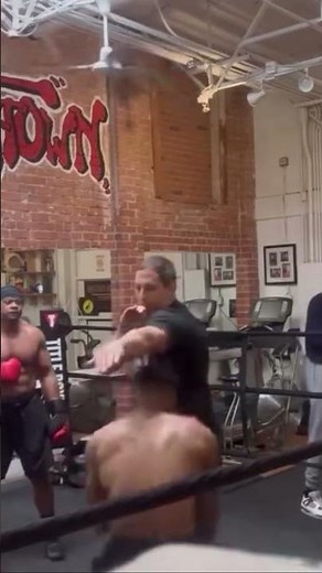 Peekaboo Boxing: drop and step demonstration #boxing #training #coaching