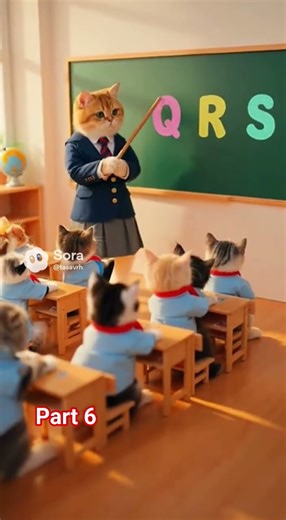 learning ABC funny cat video