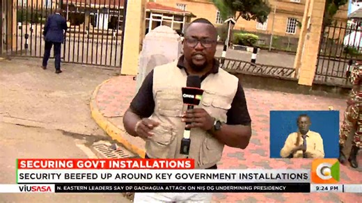 Securing key installations: Security beefed up around key government installations. Heavy deployment at Parliament Buildings, Supreme Court. Staffers subjected to mandatory screening to gain access #CitizenTonight | Citizen TV Kenya