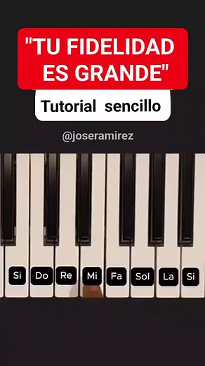 116K views · 3.1K reactions | Tutorial, "Tu fidelidad es grande" las personas amables dirán gracias y me SEGUIRÁN para aprender de forma sencilla  #notas #ejercicios #tutorial #pianocristiano #NotasCristianas #cristianos #alabanzacristiana | José Ramirez | Facebook