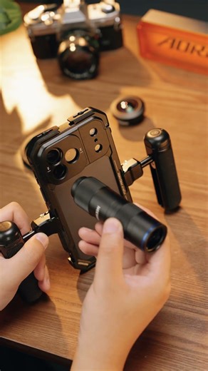 Side-button open, lens dropped, shot popped—fastest filmmaking video-kit.