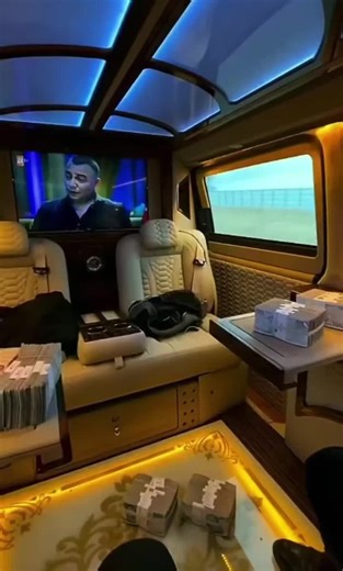 Inside a Luxurious Limousine: Opulence and Comfort