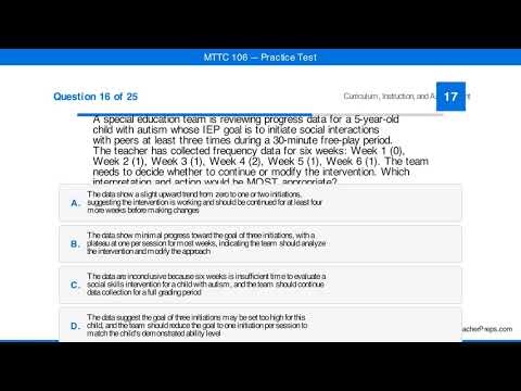 MTTC 106 Practice Test | Early Childhood Special Education | Free 2026