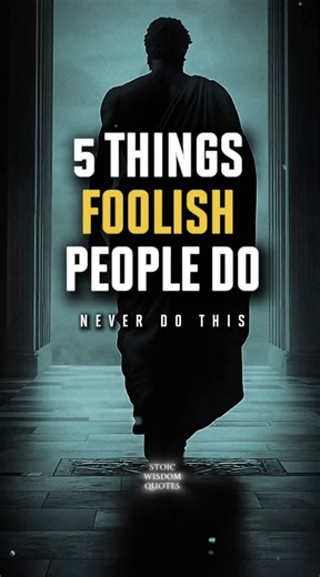 5 Things Unintelligent People Always Do | Stoicism Some habits silently destroy your peace, power, and freedom. Discover the 5 mistakes that unintelligent people make — and how the Stoic mindset helps you avoid them. #stoicism #wisdom #selfmastery #mindset #stoicwisdomquotes | Stoic Wisdom Quotes