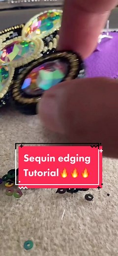 Sequins Edge Beading Tutorial: Beading with Sequins