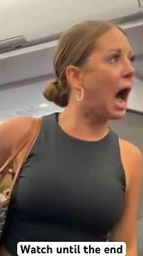 Lady Says person on plane is not Real #shorts