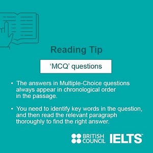 Here’s an expert tip on Multiple-Choice questions in the IELTS Reading section. #IELTS #ExpertsTip | British Council Slovakia | Facebook