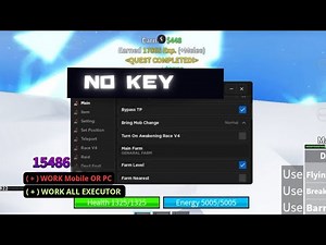 BLOX FRUITS Script / Hack Mobile PASTEBIN 2023 | Auto Farm, Auto Farm Chest, Race V4 *NO KEY*