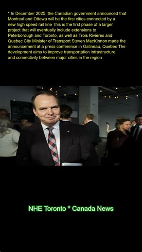 In December 2025, the Canadian government announced that Montreal and Ottawa will be the first citie