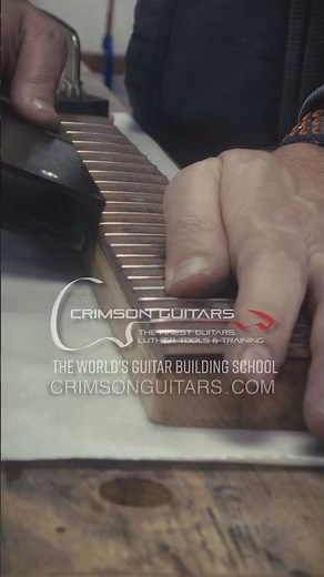 Fretwork - Important, repetitive, yet satisfying #guitarbuildingschool