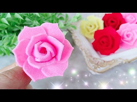 How to make a rose flower. Felt flower