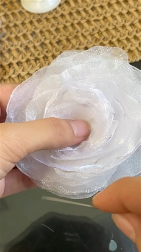 Handmade fabric flowers for my new sewing project!