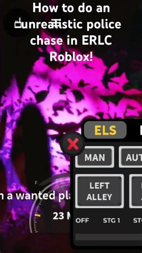 How to do an unrealistic pursuit in ERLC Roblox! #foryou #trending #roblox