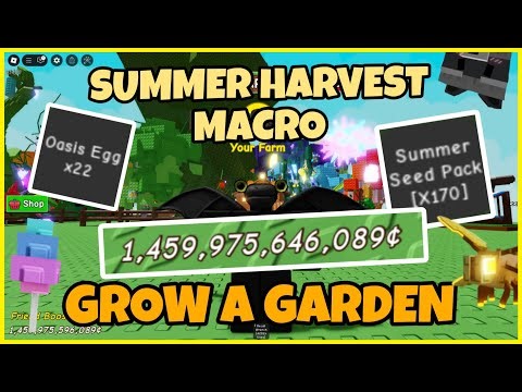 How To MACRO in GROW A GARDEN!! AFK HARVEST POINTS | Roblox Grow a Garden Tutorial