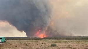Eight large wildfires are burning across Utah — totaling over 60,000 acres and accounting for more than 90% of this year’s burned acres. While most of the acres burnt are not on BLM-managed land, our firefighters and support staff are fully engaged with partners statewide. One of our firefighters captured this unusual phenomenon of a fire vortex tearing through pinyon-juniper woodland on the Deer Creek Fire, just outside of La Sal. Fortunately, no one was injured. Fire conditions remain high. St