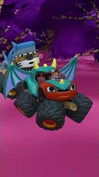 Blaze's monstrous Halloween rescues! 🧹 #shorts