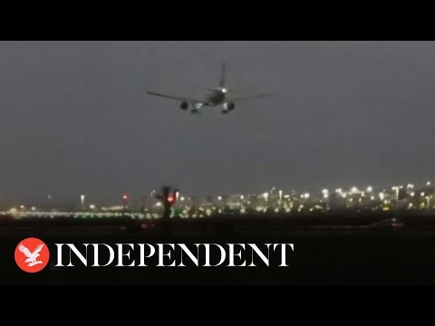 Watch: Planes land at Heathrow airport as Storm Henk hits UK with high winds