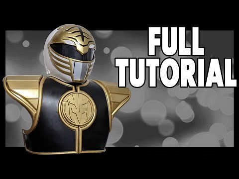 How To Make The White Ranger Shield & Armor! Mighty Morphin Power Ranger Armor Tutorial #whiteranger