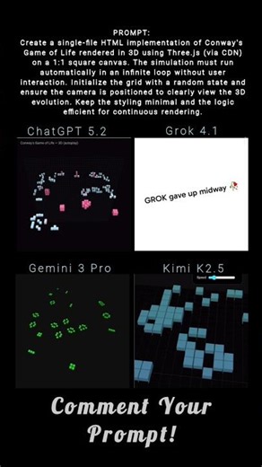 Conway's Game of life simulation (3D) #game #3d #simulation