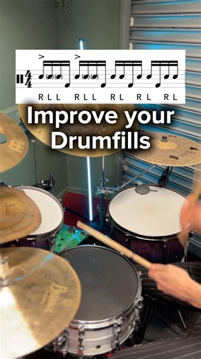 How to play advanced drum fills #drums #drummer #drumlessons