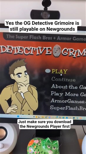 Thank you Newgrounds 🙏 Detective Grimoire is still playable after 20 yrs! #gaming #nostlagia #games