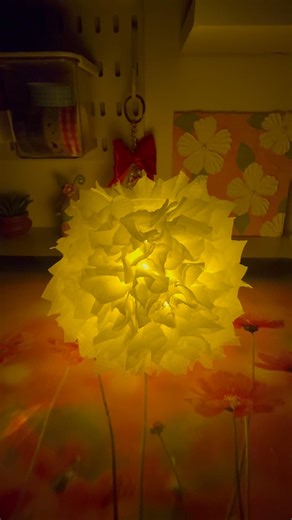 DIY Lamp Using Tissue Paper 💡😱 #diy #craft #shorts