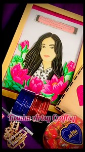 😍 Birthday surprise box‼️‼️ 🎁 with quilling portrait ❤️ DM for details 🥰 #birthdaygiftideas #giftboxideas #Quilling #framedart #homemadegifts #reelsfypシ2024 #reelsfbpage | Tasnim's Artistry