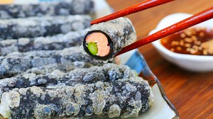 279K views · 3.6K reactions | Crispy Salmon Seaweed Rolls (Rice Paper...