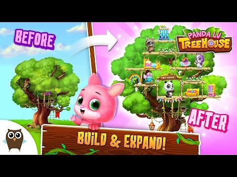 Build a Treehouse with Panda Lu 🌳 Panda Lu Treehouse 🏡 TutoTOONS