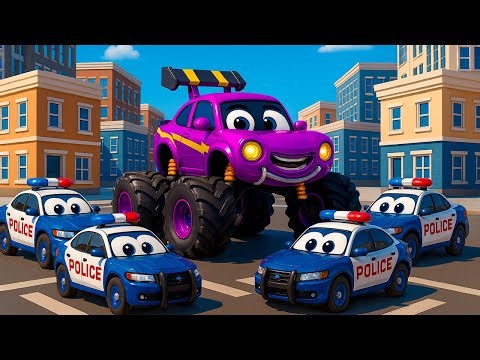 Airborne Parachute Mission – Police Escort For A Safe Landing ✈️🪂| Vehicles Animation