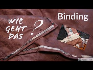How does binding traditionally work - The patchwork binding with a detached edge