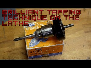 Brilliant Tapping Trick on the Lathe