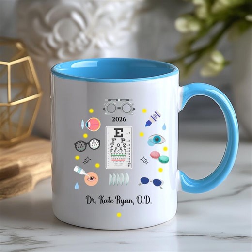 Custom Optometry Ceramic Mug 11, 15oz, Personalized Optometrist Gift, Eye Doctor Graduation Gift, Optometry Graduation, Graduation Keepsake - Etsy
