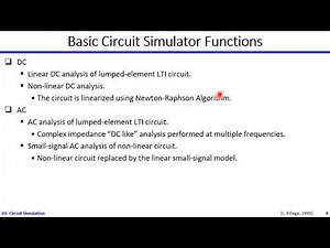 AMS | 03-01 | How SPICE Works: Basic Circuit Simulator Functions | Dr. Hesham Omran