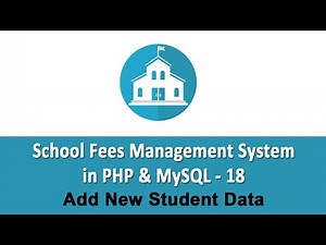 School Fees Management System in PHP & MySQL - Add New Student Data with Image Upload - 18