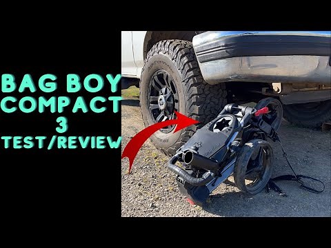 Bag Boy Compact 3 Push Cart Review. (after 6 rounds) #walkingthecourse #pushcart #golfpushcart