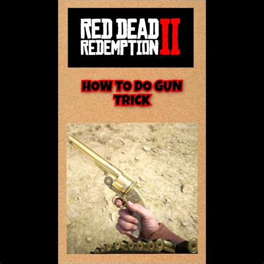 How to do gun trick in red dead redemption 2 #shortsfeed