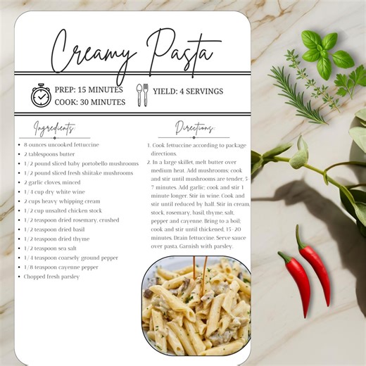Customized Recipe Card Template Canva Custom Cookbook Template Simple Printable Recipe Book in A4 and US Letter Size - Etsy