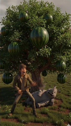 The Watermelon and Man miracles #moralstory #cartoon