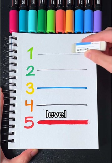 World's Strongest Eraser VS 5 Levels of Art!